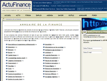 Tablet Screenshot of annuaire.actufinance.fr