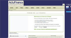 Desktop Screenshot of forum.actufinance.fr