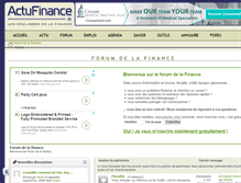 Tablet Screenshot of forum.actufinance.fr