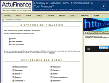 Tablet Screenshot of lexique-financier.actufinance.fr
